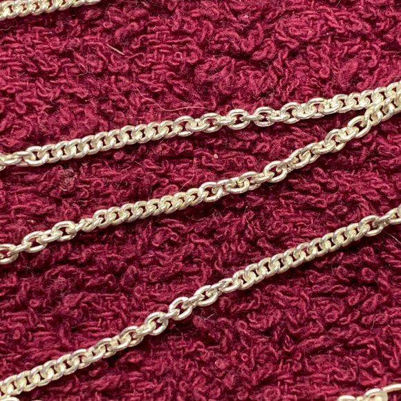 Paolo Romeo .925 Sterling 24" Long Mixed Link Chain. Preowned. (590) - Picture 2 of 4